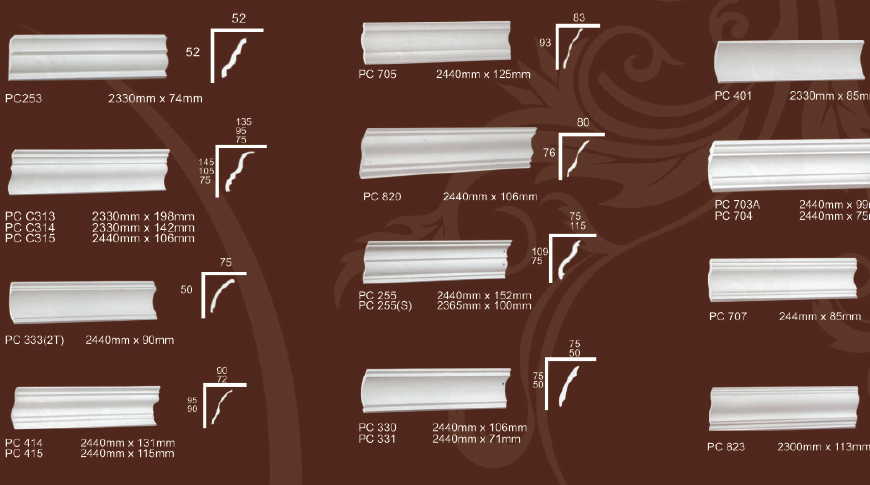 Plain Cornices